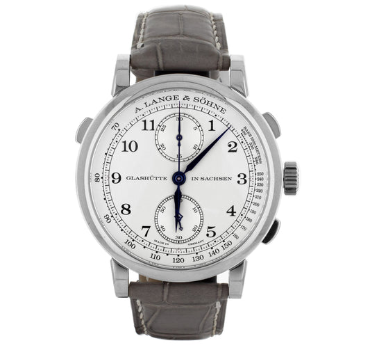 A. Lange & Sohne 1815 Rattrapante Platinum Silver Dial 41mm 425.025 Full Set