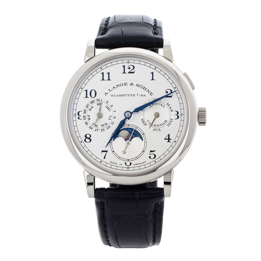 A. Lange & Sohne 1815 Annual Calendar White Gold Silver 40mm 238.026 Full Set